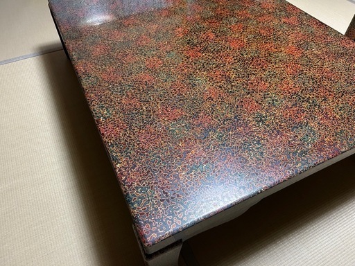 伝統的工芸品　津軽塗　唐塗　座卓