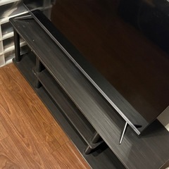 テレビ台　黒　木目調　の画像