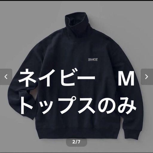 ENNOY　紺ELECTRIC LOGO TURTLENECK M