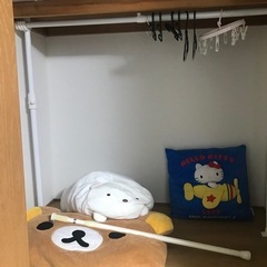 已拿走衣柜の中に服を掛ける棚