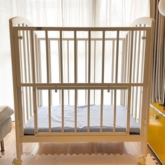 KATOJI ミニタチベッド（ビアンコ2）+固わた敷布団+シーツ ベビーベッド KATOJI ミニタチベッド（ビアンコ2）+固わた敷布団+シーツ ベビー