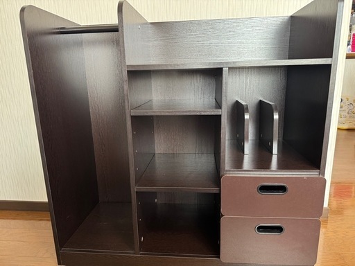 ダークブラウン 子ども用ラック