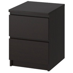 IKEA MALM 袖机　ナイトスタンド　収納　棚の画像
