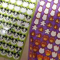 新品未使用あり！かわいい★動物シールいろいろ！の画像