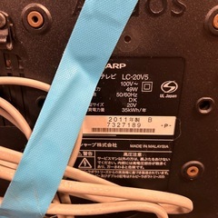 (リモコンなし)テレビの画像