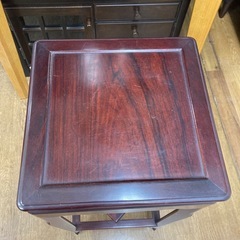 盆栽台 香炉台 置物台 飾り台唐木花台 ヴィンテージ 古家具　スツールの画像