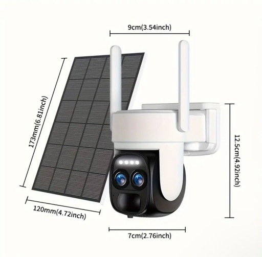 防犯カメラ 屋外 ソーラー 防犯カメラ ソーラー 2K解像度 WiFi カメラ