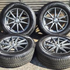 225/65R17 4本セット スタッドレスタイヤ 114-5H 22年製タイヤ 