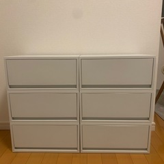 無印良品/ポリプロピレン/引き出し収納/6個SET