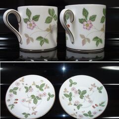 WEDGWOOD　ウェッジウッド★カップ&ソーサー★WILD STRAWBERRY★外箱付★新品未使用の画像