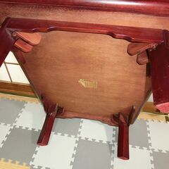 レトロな和テーブル 折りたたみローテーブルの画像