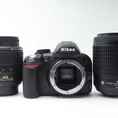 ❄️望遠レンズ★簡単操作★Nikon D3100★ダブルレンズ★バッグ付きの画像