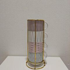 Francfranc／フランフランマグカップ4個セットタワーマグコップ陶器の画像