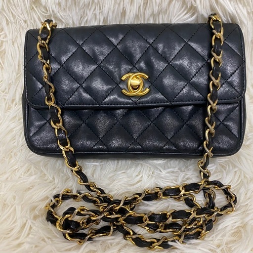 【外側美品】シャネル マトラッセ ココマーク チェーンバッグ ヴィンテージ