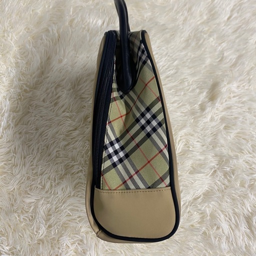 ✨美品✨バーバリー ゴルフ シューズバッグ ノバチェック pvcレザー
