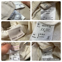 👶【5/28値下げ‼️】女の子　50-70㎝　カバーオール　ロンパース5点セット　白多め　　mamaraku conoco petit mainなどの画像