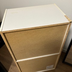 　カラーボックス/白・黒　の画像