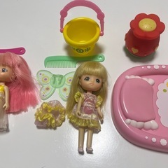 女の子おもちゃ　お人形セットの画像