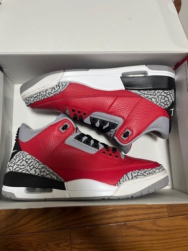 スニーカー AIR JORDAN3 RED CEMENT