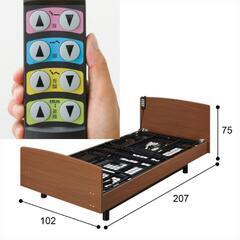 【美品】昇降機能付き！電動リクライニングベッド シングルサイズの画像