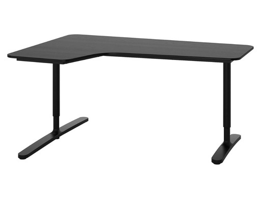 ※4/7まで※ ゲーミングデスク　仕事机　ワークデスク　L字　IKEA BEKANT 昇降式