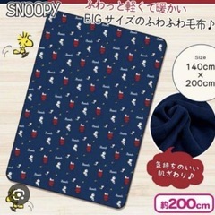 新品未開封　スヌーピー　めちゃでか毛布　大判 ブランケットの画像