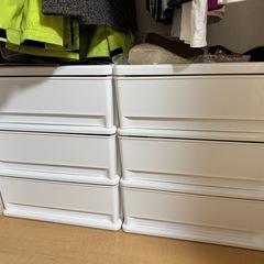 【売買完了】ニトリ衣装ケース3段 2個セット 
