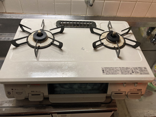 【成約済み】ガスコンロ 魚焼きグリル付き Rinnai KG67BE