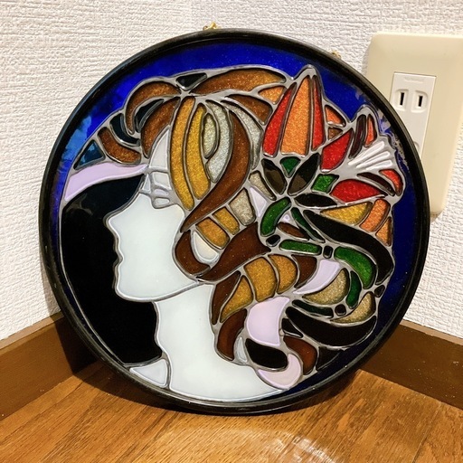 ステンドグラス アンティーク壁掛け