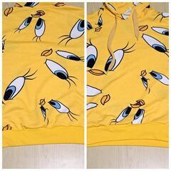 LOONEY TUNES キャラクター パーカー フード付トレーナー Mの画像