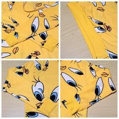 LOONEY TUNES キャラクター パーカー フード付トレーナー Mの画像
