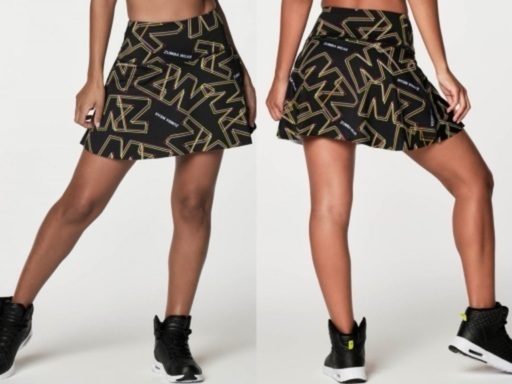 Zumba - 新品☆ZUMBA XSサイズ ZW Skort スコート ボールドブラック 新品☆ZUMBA XSサイズ ZW Skort Bold Black スコート ボールド