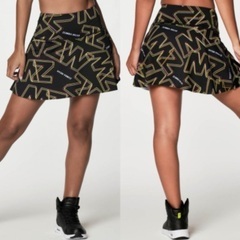 新品☆ZUMBA XSサイズ ZW Skort Bold Black スコート ボールドブラックの画像