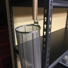 2.【新品未使用品】ステンレス スパゲティてぼ 30cm