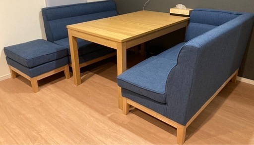 ニトリ/リビングダイニングソファ/4点セット。