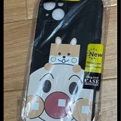 ②新品 iPhone14 plus ソフトケース 携帯 カバー ケース アンパンマン     黒の画像