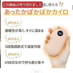 充電式カイロの画像