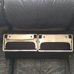 ナンバープレートTOYOTA純正フレーム前後セットの画像