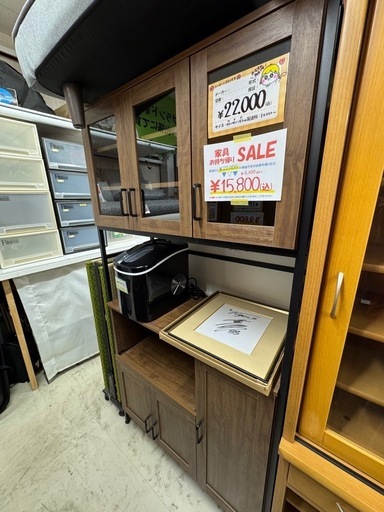 【食器棚など】常時たくさんございます♪ 朝霞市 リサイクルショップ ケイラック朝霞田島店 朝霞市 和光市 志木市 キッチンボード 収納