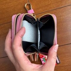 Wファスナーコインケースの画像