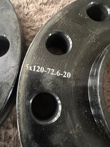 PCD120 ボルト付 20ミリスペーサー ハブ計約72 BMW E91にて使用