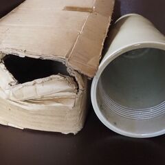 フラワーベース、23，5ｃｍ、未使用、白磁、花瓶の画像