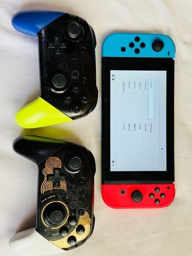 【中古品】Nintendo Switch + プロコン2個セット