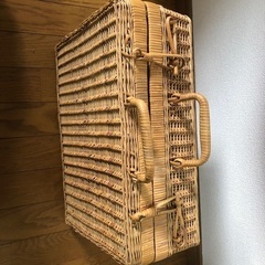 ピクニックかごバックの画像