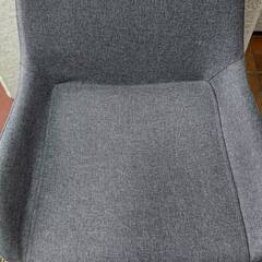 値下げしました ハイスツール　布　グレー　2脚ありの画像
