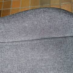値下げしました ハイスツール　布　グレー　2脚ありの画像