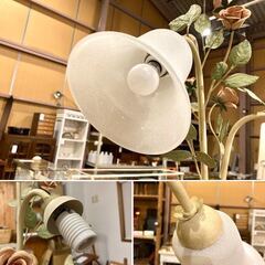 IDC大塚家具 フロアライト3灯 2004年製 薔薇 アイアン 照明 姫系の画像