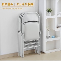 パイプ椅子折り畳み2点セットの画像
