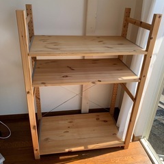 【引き取り限定】IKEA 木製ラック