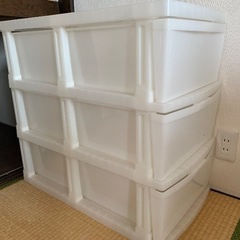 ニトリ　3段ラック　押入れ収納　3段引き出し　3段ボックス　衣類...